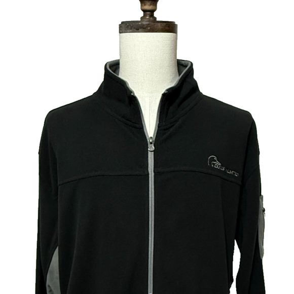 Ducks Unlimited Jacket Mens XXL Black Gray Fleece Full Zip Lightweight Hunting - Picture 5 of 10